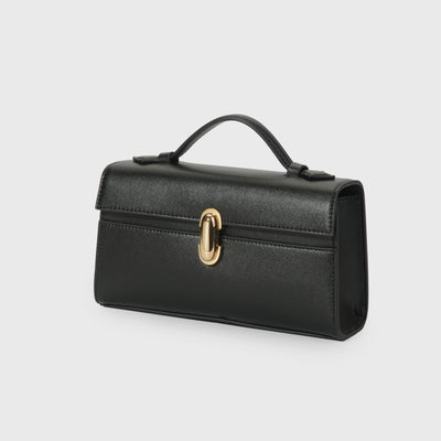 Bolso de Ante de Un Solo Asa - Cartera Cuadrada Compacta