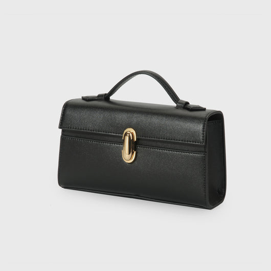 Bolso de Ante de Un Solo Asa - Cartera Cuadrada Compacta