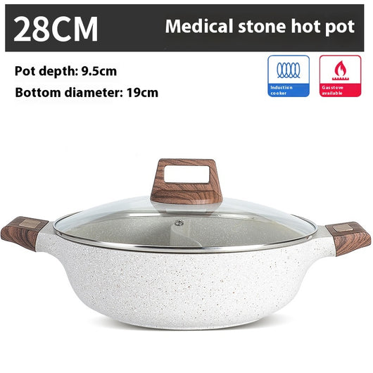 Olla para Sopa de Acero Inoxidable Gran Capacidad con Piedra de Arroz - Image 13
