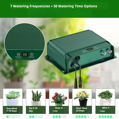 Kit de Riego Automático Solar con Temporizador Inteligente