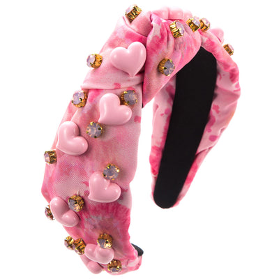 Diadema de Día de San Valentín con Gemas Incrustadas - Accesorio Hecho a Mano - Image 9