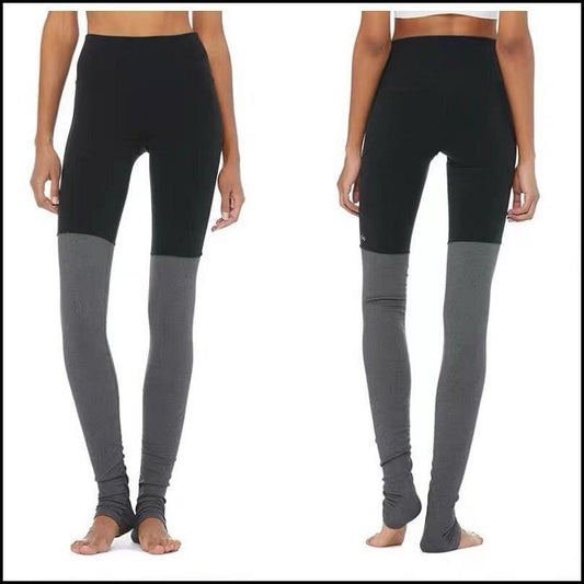 Pantalones de Yoga con Costuras de Contraste