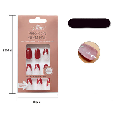 Uñas Postizas Largas Puntiagudas con Lentejuelas - Diseño Elegante - Image 15