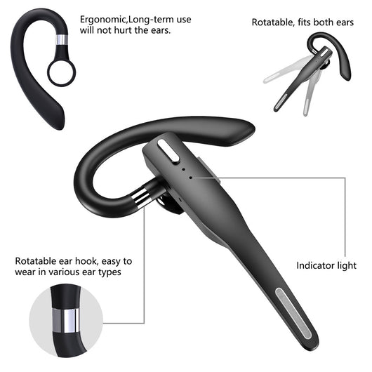 Auricular Bluetooth Monoaural Profesional con Cancelación de Ruido - Image 18