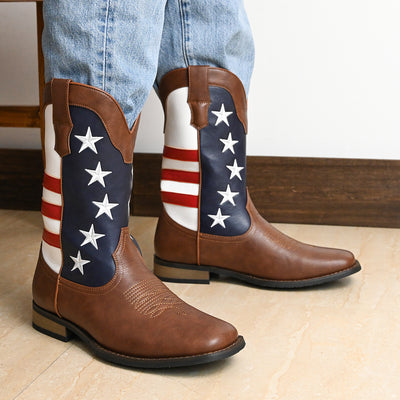 Bota Vaquera Occidental Estrella de Cinco Puntas para Hombre - Image 11