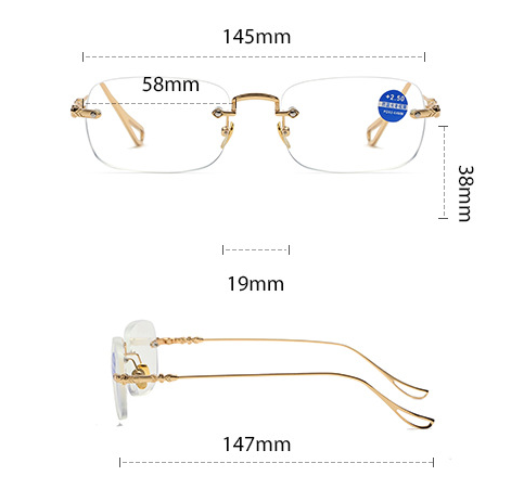 Gafas de Lectura sin Marco con Filtro Luz Azul y Visión HD - Image 14
