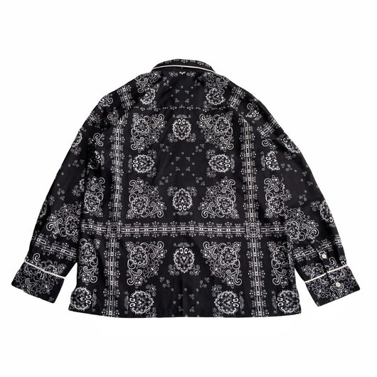 Camisa Estampada de Manga Larga con Botones - Diseño Floral Cashew - Image 7