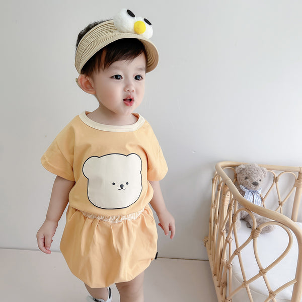 Conjunto de Verano para Niño Estilo Coreano - Playera y Shorts