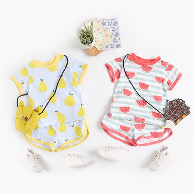 Conjunto Infantil de Algodón con Estampado de Sandía - Image 3