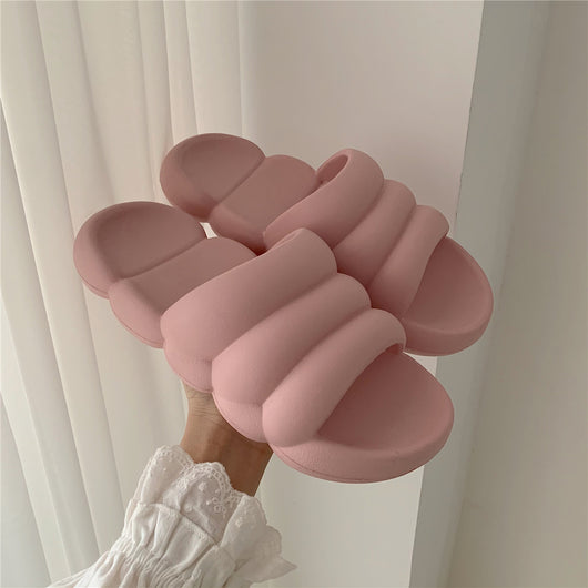 Sandalias Japonesas de Color Sólido con Suela Antideslizante para Baño