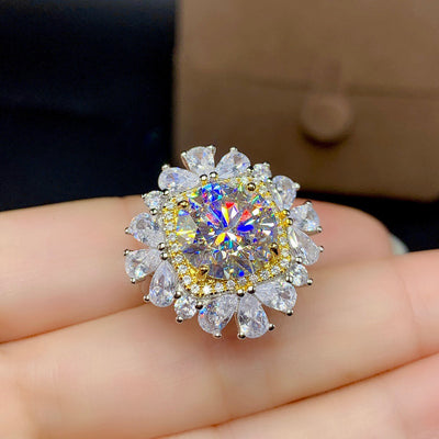 Conjunto de Anillo y Dije con Diamante Moissanita para Mujer - Image 10