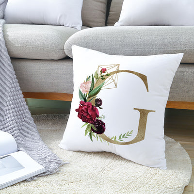 Funda de Almohada Nórdica con Letras Doradas y Diseño Geométrico - Image 31