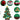 DIY Felt Christmas Tree Set with Ornaments for Kids, Xmas Gifts, New Year Door Wall Hanging Decorations - Tekeno