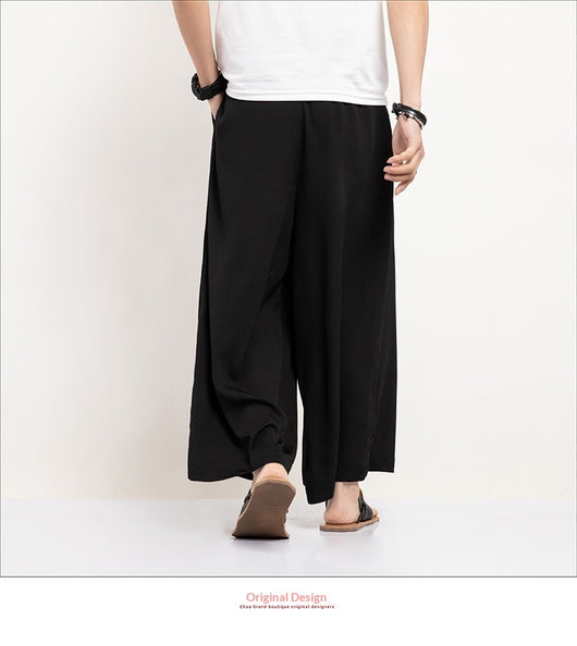 Pantalones Casuales Rectos Holgados Inspirados en Estilo Asiático - Image 18