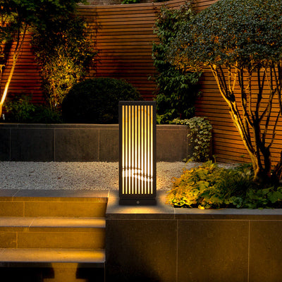Lámpara de Piso Impermeable para Jardín Estilo Asiático - Image 3