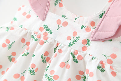 Vestido Chaleco Niña Sin Mangas Estampado Cereza - Image 9