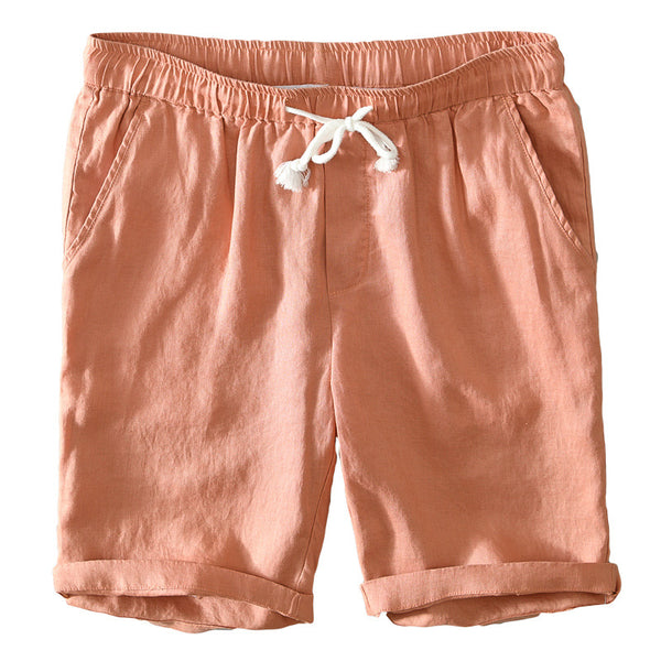 Pantalones Cortos Casuales Hombre Cintura Ajustable Diseño Clásico