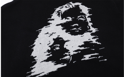 Suéter Pullover Oversized de Jacquard Grueso para Hombre - Image 9