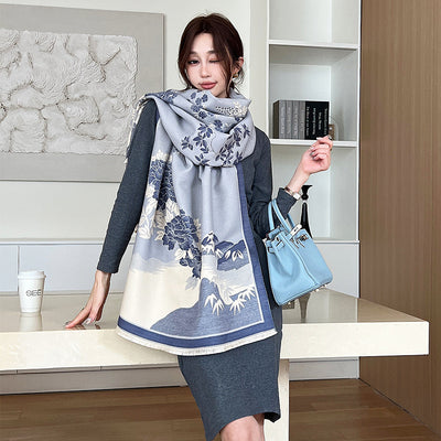 Chalina Estampada de Cashmere Artificial - Perfecto para Aire Acondicionado - Image 3