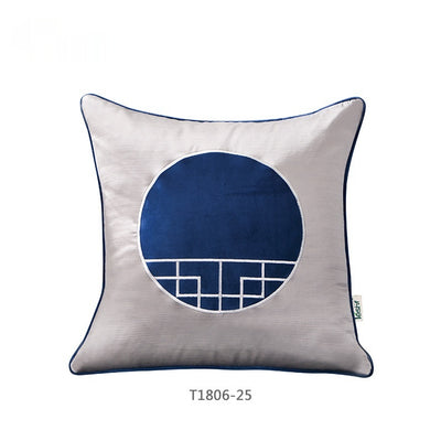 Funda de Almohada Pintura China Azul - Arte Tradicional - Image 11
