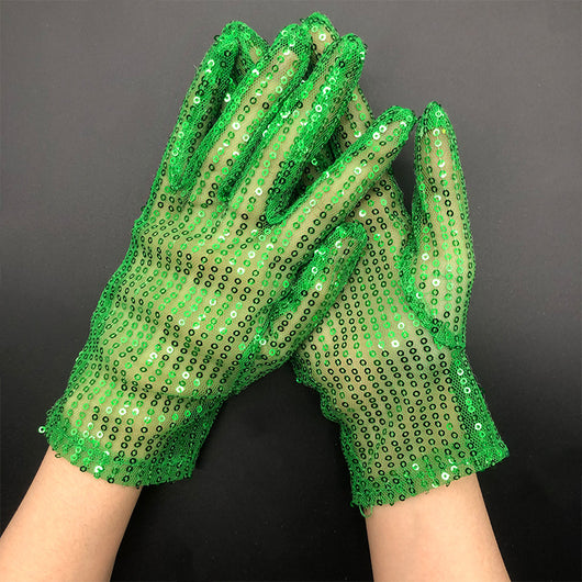 Guantes Reflectantes con Lentejuelas para Presentaciones Escénicas - Image 6