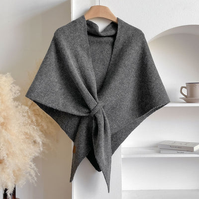 Chal Triangular Tejido Grueso Coreano para Invierno - Abrigo Suave y Cálido - Image 20