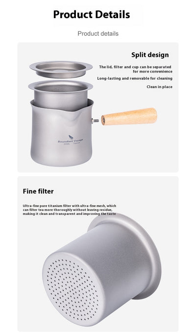 Taza de Té Titanio Puro con Colador Integrado y Asa Larga - Image 15