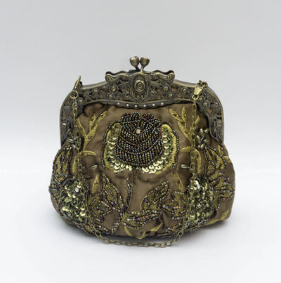 Bolso de Noche Vintage con Bordado de Rosas y Lentejuelas - Image 20