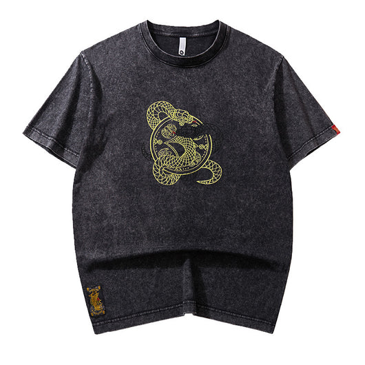 Camiseta Holgada Estilo Chino para Hombre - Primavera Verano - Image 11