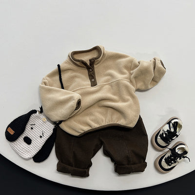 Polera Cálida Estilo Mori Coreano para Niños - Image 4