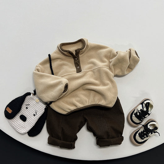 Polera Cálida Estilo Mori Coreano para Niños - Image 4