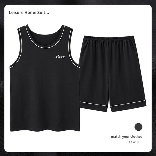 Pijama Masculino de Algodón Transpirable Absorbente de Humedad - Image 16