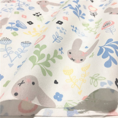 Tela de Algodón Twill con Diseño de Conejo Cartoon - Image 3