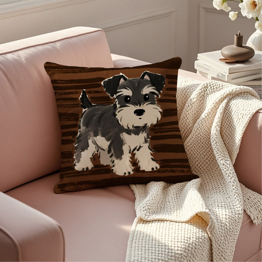 Funda de Almohada Schnauzer Adorable - Diseño Cartoon Perro - Image 19