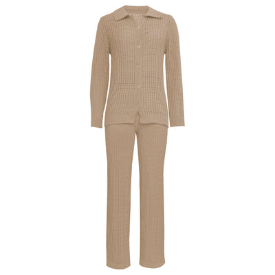 Traje de Pantalón Recto y Camisa Lisa - Conjunto Elegante y Versátil - Image 5