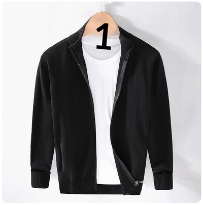 Chamarra Casual para Hombre con Cuello Alto y Cierre - Image 8