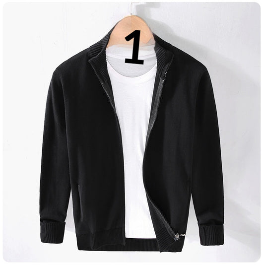 Chamarra Casual para Hombre con Cuello Alto y Cierre - Image 8