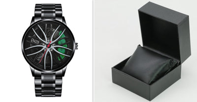 Reloj de Cuarzo Impermeable con Ruedas de Acero Inoxidable para Hombre - Image 27