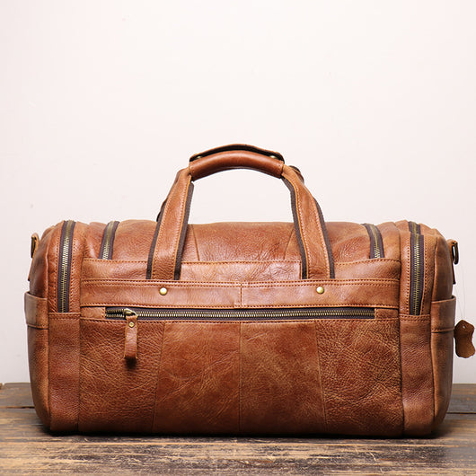 Bolsa de Viaje Retro en Cuero Nubuck - Image 11