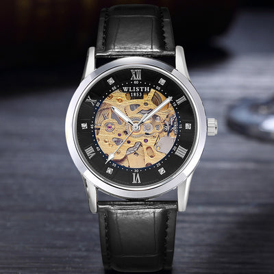 Reloj Automático de Negocios para Hombre Acero Inoxidable Resistente al Agua - Image 6