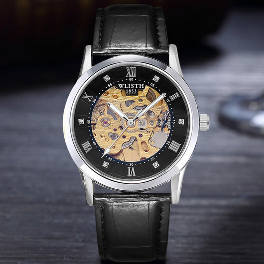 Reloj Automático de Negocios para Hombre Acero Inoxidable Resistente al Agua - Image 6