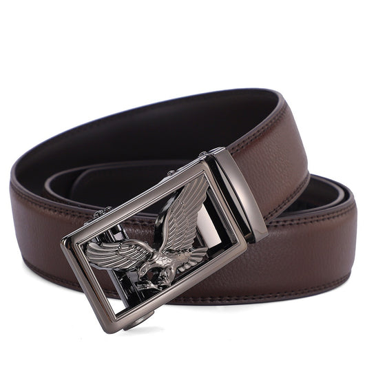 Cinturón de Cuero Genuino para Hombre con Hebilla Automática - Lujo Minimalista - Image 14
