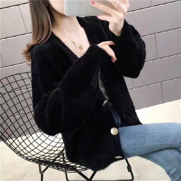 Suéter Tejido Holgado y Elegante para Mujer