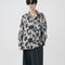 Camisa Vintage Jacquard Contraste Efecto Desgaste Manga Larga