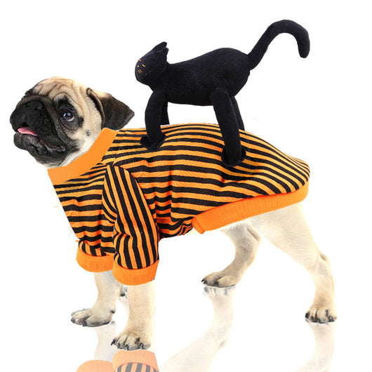 Ropa de Mascota Temática Halloween - Gato Negro, Araña y Calabaza - Image 19