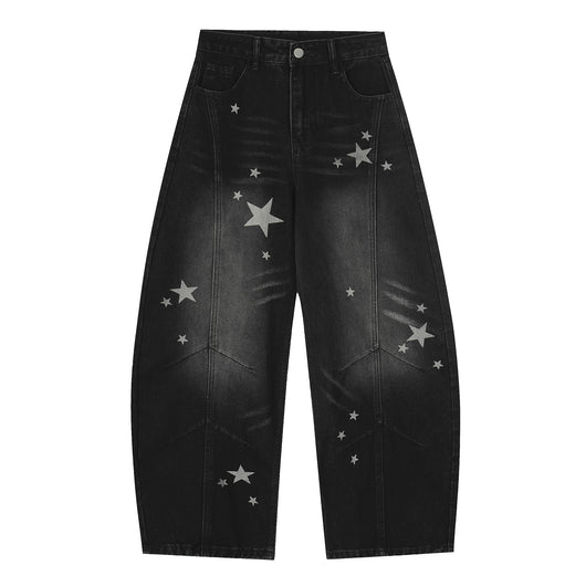 Pantalones Vaqueros de Algodón Desgastado con Estilo Vintage - Image 8