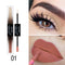 Sombra de Ojos y Brillo Labial Doble Punta en Tonos Neutros