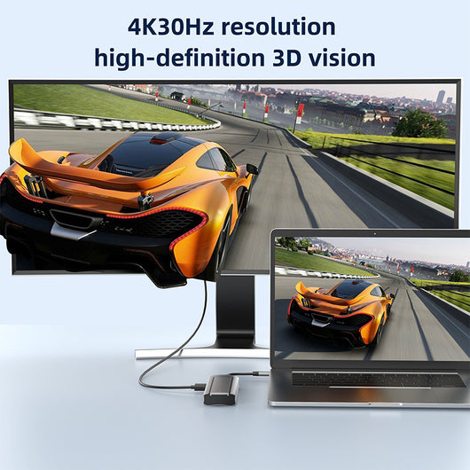 Docking Station USB-C 8 en 1 con Carcasa para Disco Duro SSD - Image 3