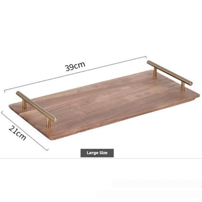 Bandeja Rectangular de Madera con Asa Metálica - Image 6