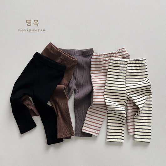 Leggings Infantiles a Rayas - Pantalones Ajustados Cómodos para Niños - Image 13